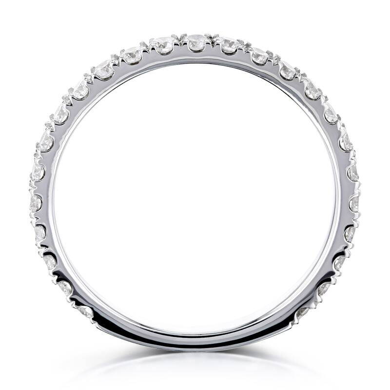Kobelli 0.55 Carat Natural Diamond 14k Solid Gold Near Eternity Vida Wedding Band