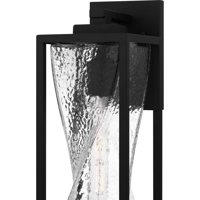 Zarah 1-Light Matte Black Outdoor Wall Lantern