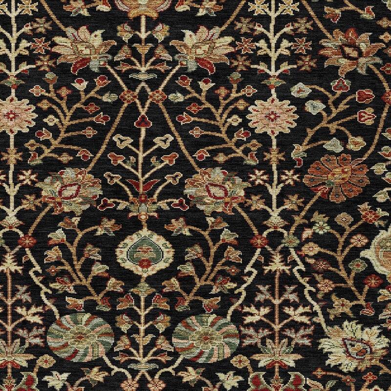 HomeRoots Floral Transitional Rectangle Outdoor Rug