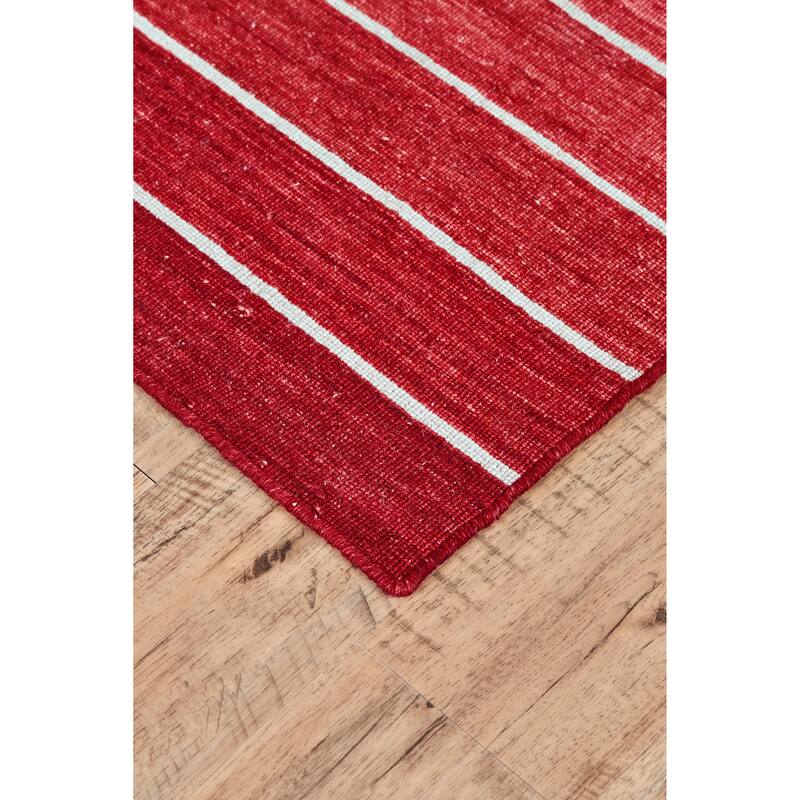 Tavana Handmade Serape Wool Rug, Ombre Aqua Blue, Area Rug