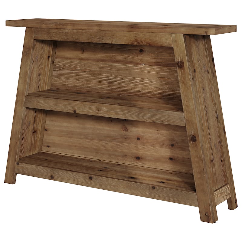 Rustic Solid Wood Console Table, Entryway Table with Storage Shelves, Sofa Table for Hallway, Living Room, Foyer, Entrance
