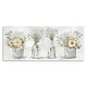 preview thumbnail 1 of 8, Stupell Farmhouse Floral Bouquets Song Birds Rustic Vases Canvas Wall Art - Yellow 24 x 10