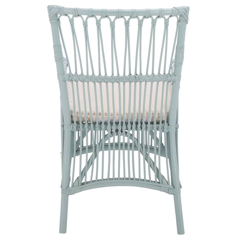 SAFAVIEH Zorianna Solid Wood Dining Chair with Cushion (Fully Assembled) - 22"W x 22"D x 36"H