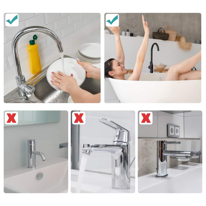 Aluminum Faucets Caddy Organizer Semicircle 10.83"x4.25"x2.64"
