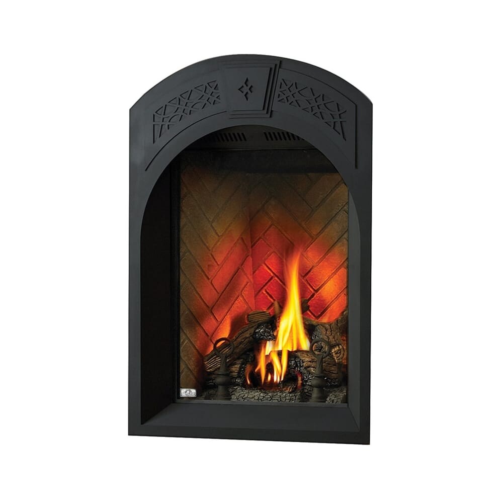 Shop Napoleon Afk82 1sb Arched Facing Kit With Heritage Pattern And Safety Barrier For Gd82pasb Model Fireplaces Black Free Shipping Today Overstock 17248258