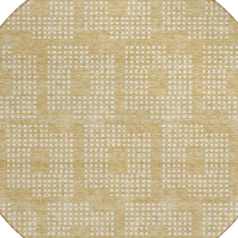 HomeRoots Geometric Transitional Rectangle Outdoor Rug