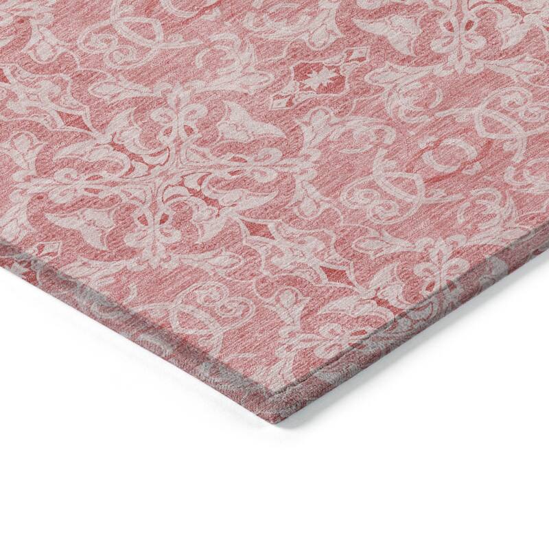 HomeRoots Medallion Transitional Rectangle Outdoor Rug