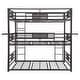 preview thumbnail 9 of 20, Rogen Dark Bronze Metal Frame Triple Bunk Bed