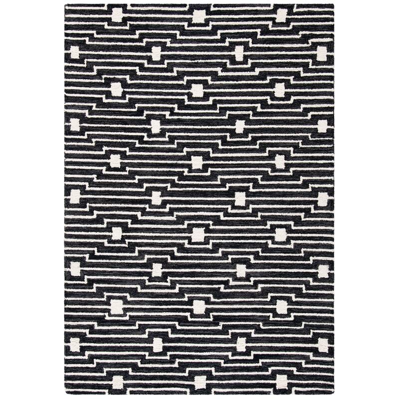 SAFAVIEH Handmade Micro-Loop Hanke Transitional Wool Rug-