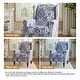 preview thumbnail 16 of 85, Traditional Floral Patterned Wingback Armchair with Nailhead Trim