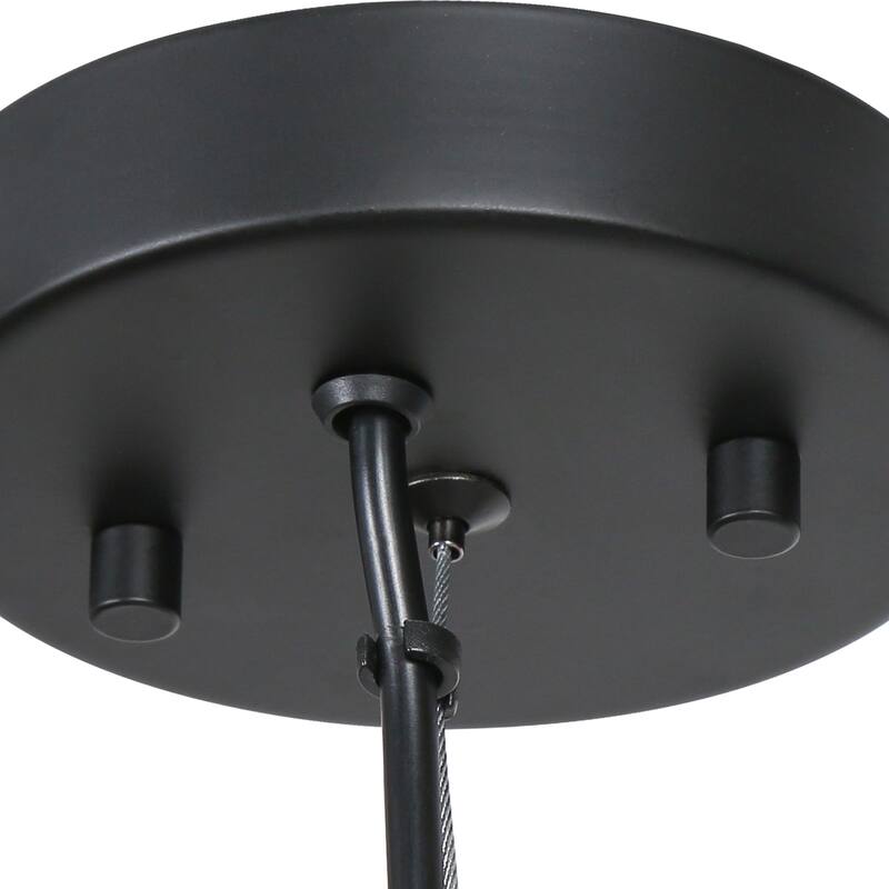 Modern Farmhouse Black Gold 1-Light Pendant Light Dome Island Lights for Dining Room