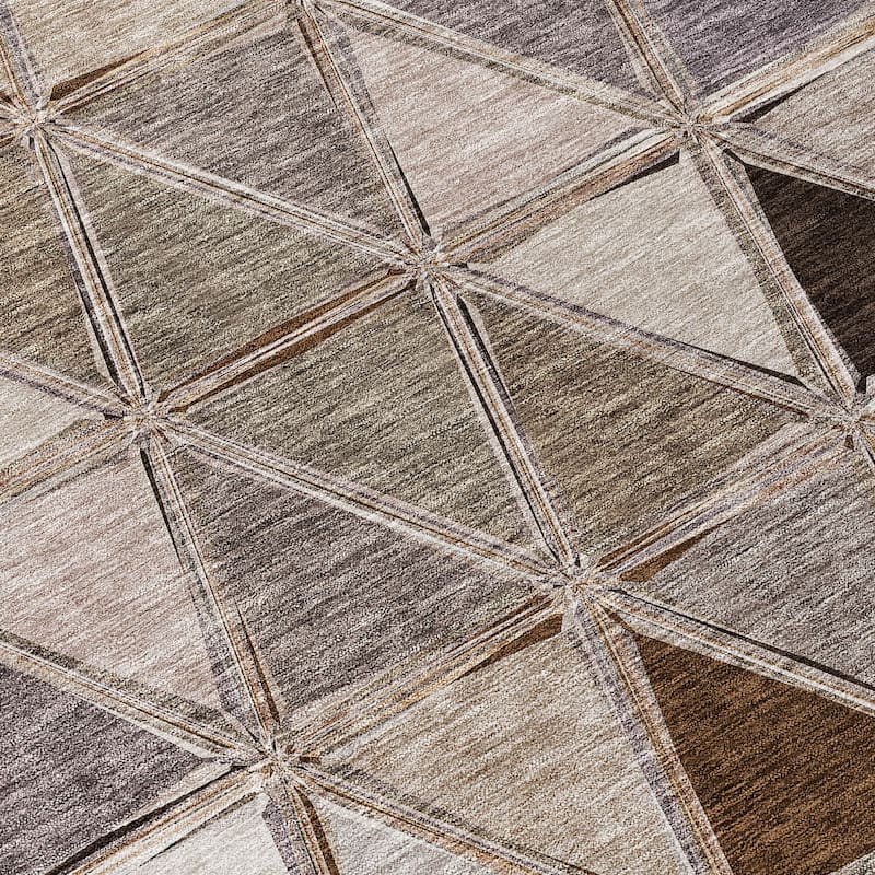 HomeRoots Geometric Transitional Rectangle Outdoor Rug