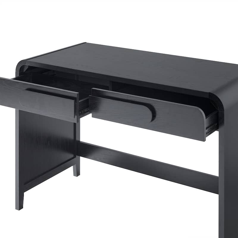 Middlebrook Designs Waterfall Desk with Center Drawers