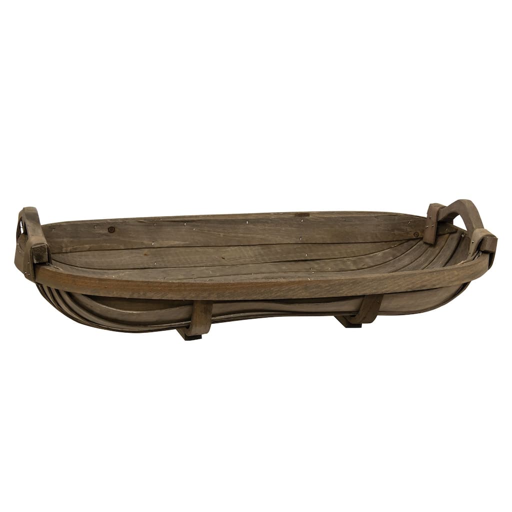 Rustic Oval Tobacco Tray Basket