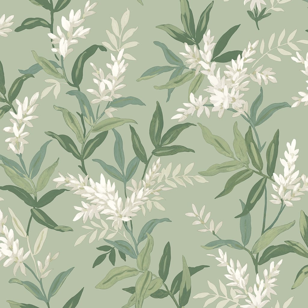 Belgravia Decor Olivia Sage Floral Wallpaper