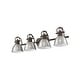 preview thumbnail 3 of 1, Yep by Golden Lighting Duncan 4-light Vanity in Rubbed Bronze and Pewter shade