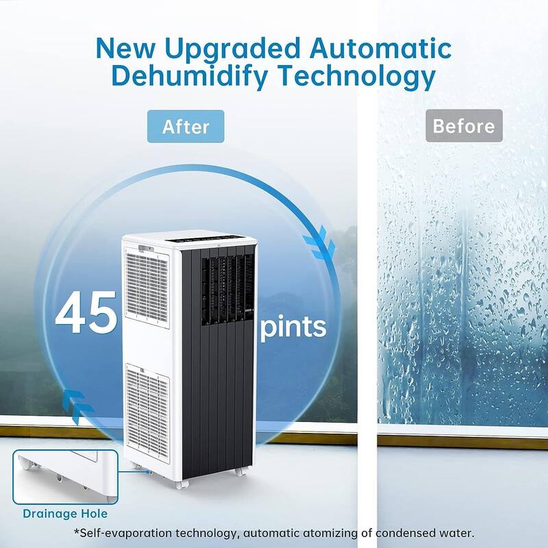 8000 BTU Air Conditioner Portable for Room up to 350 Sq. Ft