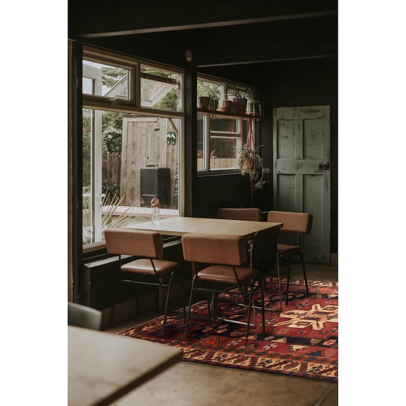 ECARPETGALLERY Hand-knotted Melis Vintage Dark Copper Wool Rug - 4' 9" x 6' 11"