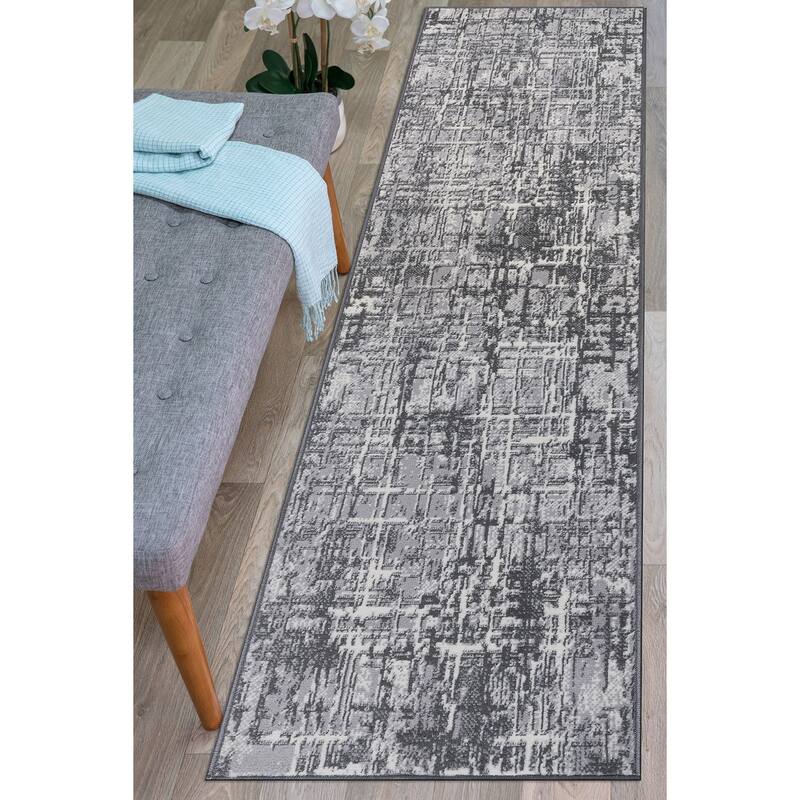 World Rug Gallery Distressed Abstract Area Rug