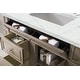 preview thumbnail 7 of 11, James Martin Vanities Bristol 36" Single Vanity, Whitewashed Walnut Ethereal Noctis Quartz