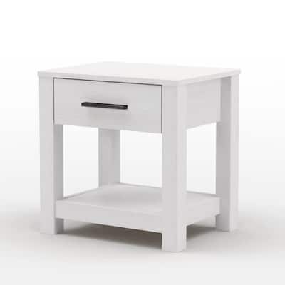 Modern Rustic 1 Drawer Nightstand Farmhouse Style