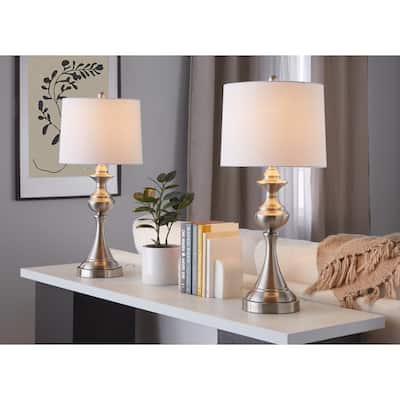 Porch & Den Marshall 29" Metal Table Lamp with USB Port (Set of 2)