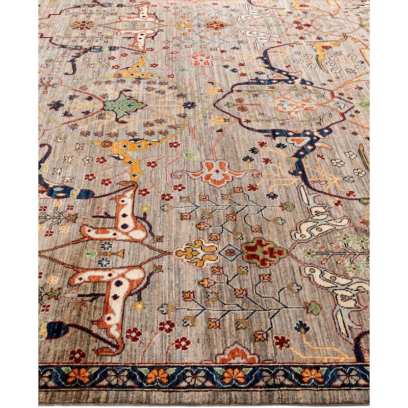 Serapi One-of-a-Kind Hand-Knotted Area Rug - Brown - 8' 1" x 9' 9"
