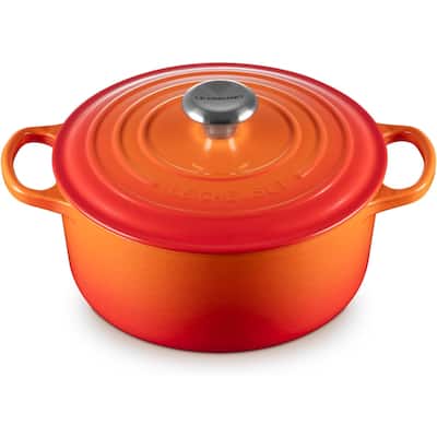 Le Creuset Enameled Cast Iron Signature Round Dutch Oven, 4.5 qt., Flame