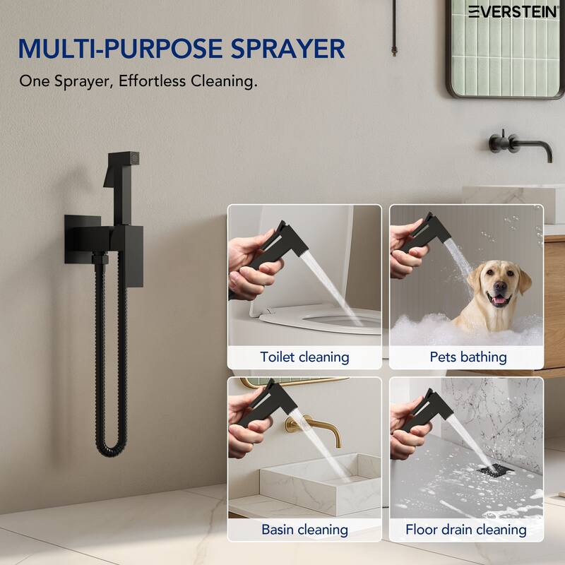 Multi-Function Handheld Bidet Sprayer with Temperature Control, Bidet Attachment for Toilet - N/A