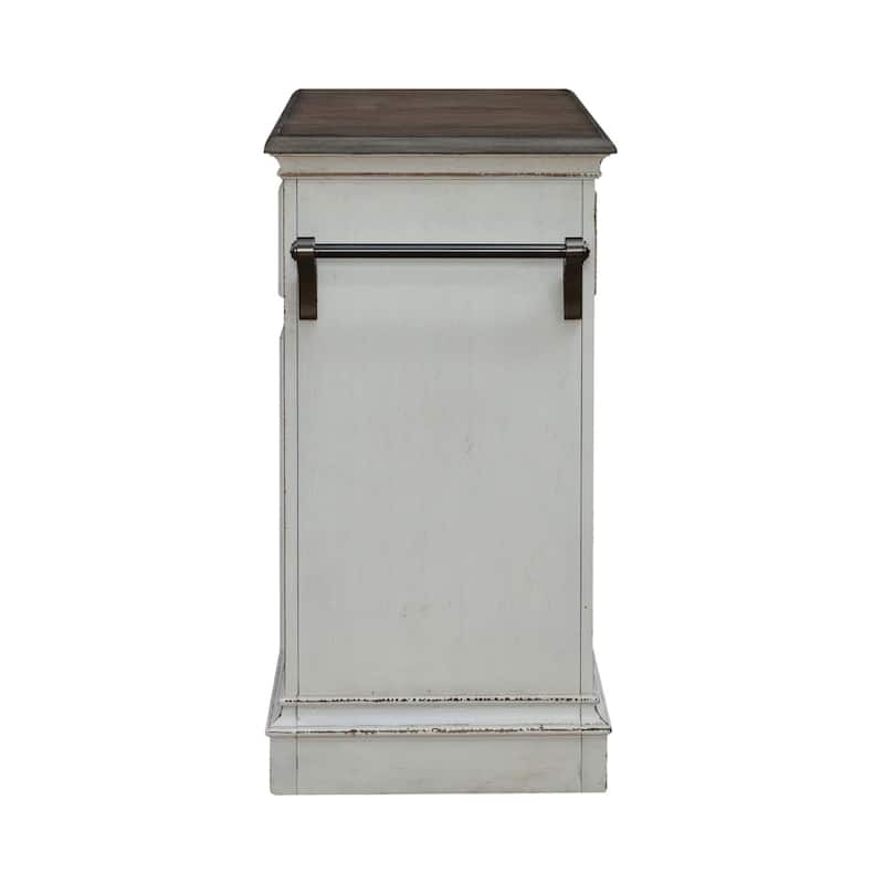 Liberty Furniture Magnolia Manor Bar Cart with Flip Top - Width 38" x Depth 15" x Height 38"