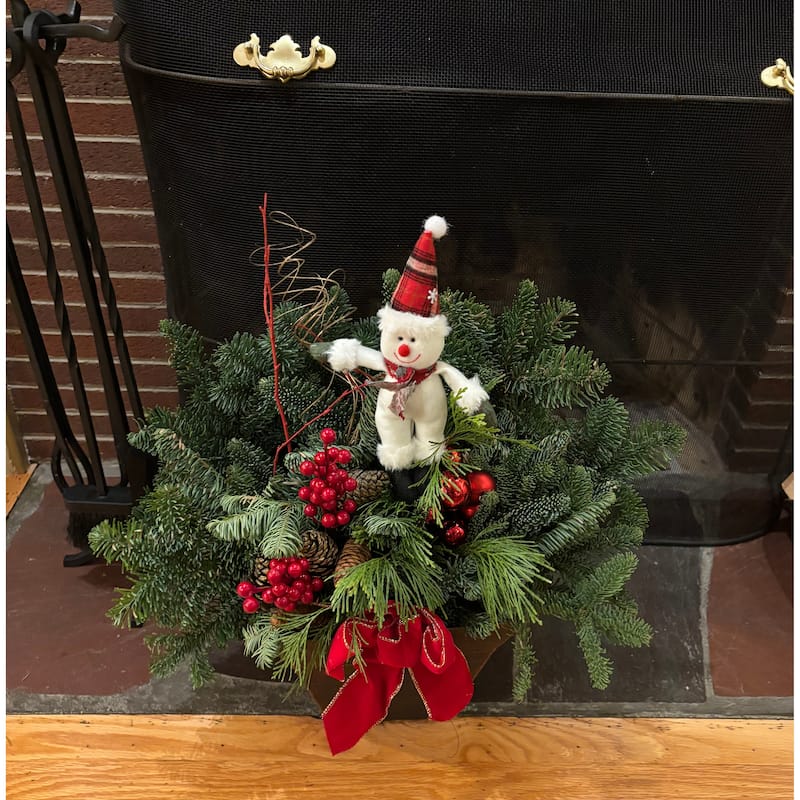 9" Christmas Snowman on 11" Pick, Set of 6 - 9