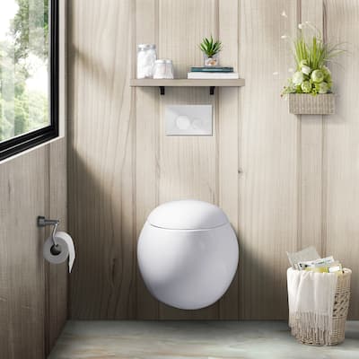 Swiss Madison Plaisir Wall Hung Toilet Bowl, White