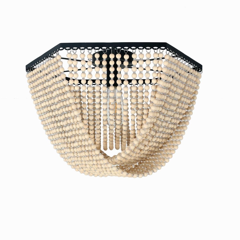Wood bead clearance flush mount