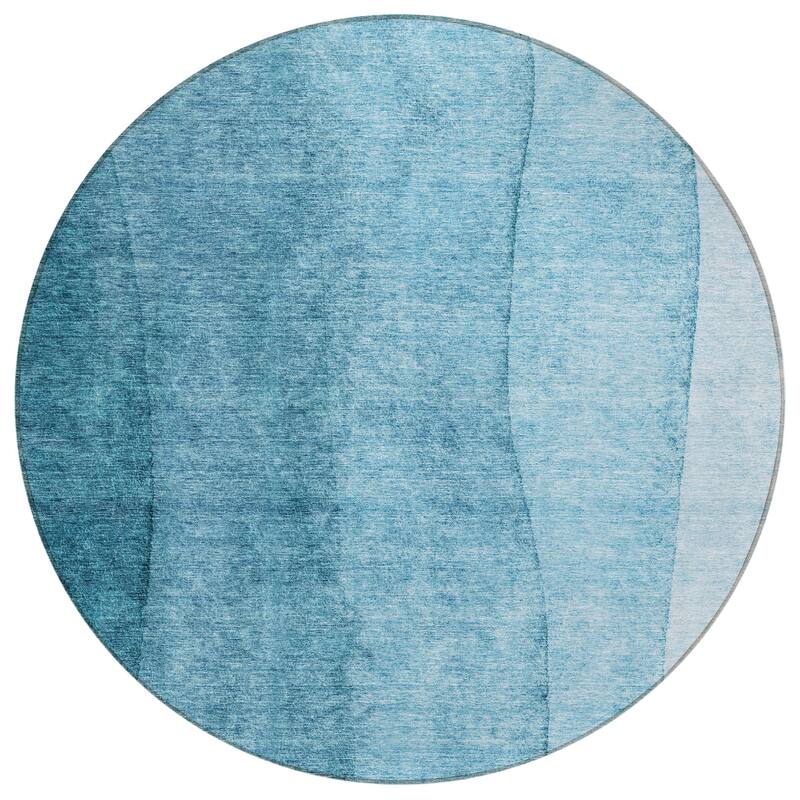 Machine Washable Indoor/ Outdoor Chantille Modern Horizon Rug