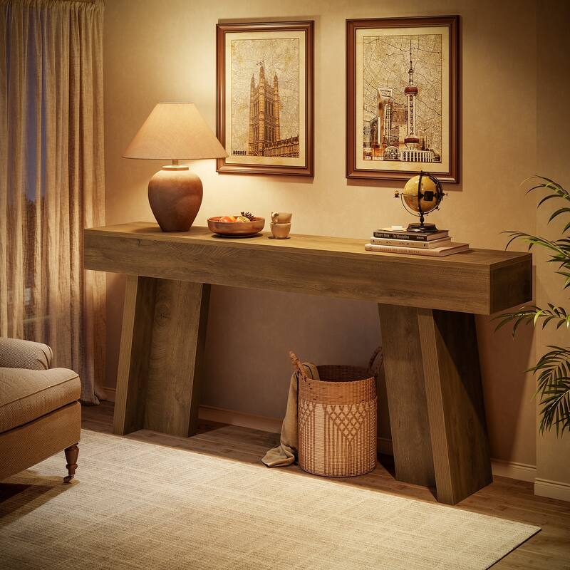 70.9-Inch Farmhouse Long Console Table or Living Room