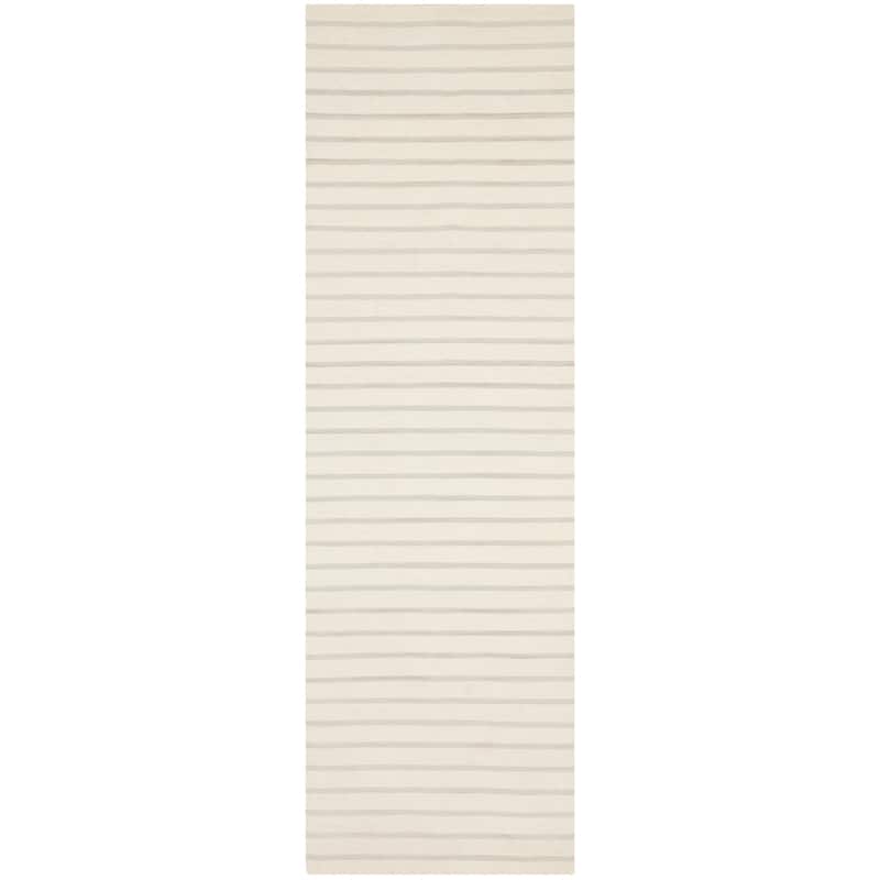 SAFAVIEH Handmade Flatweave Dhurries Purvoleta Modern Wool Rug
