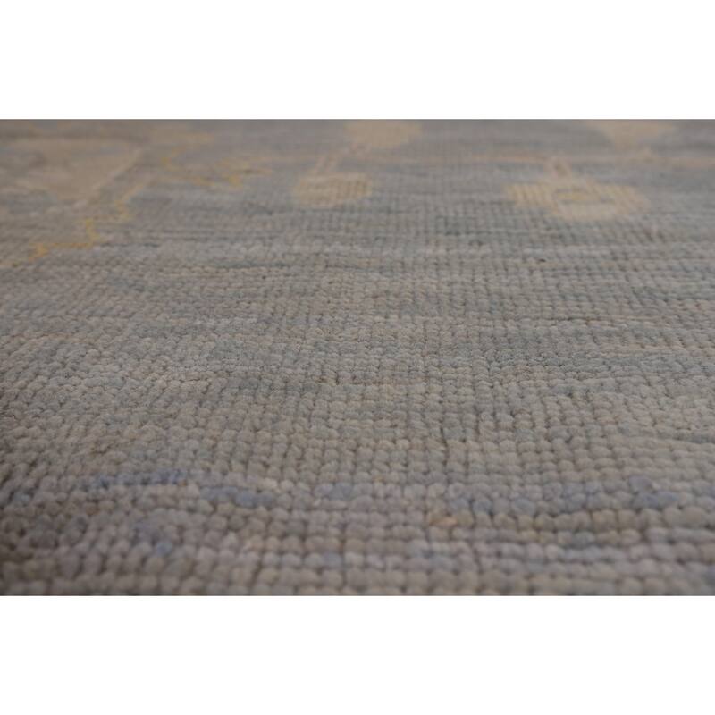Oushak Turkish Area Rug Hand-Knotted Vegetable Dye Wool Carpet - 8'2"x 10'0"