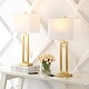 preview thumbnail 3 of 9, Lucie 28.5" Vintage Industrial Iron LED Table Lamp with Pull-Chain and USB Charging Port, (Set of 2) by JONATHAN Y