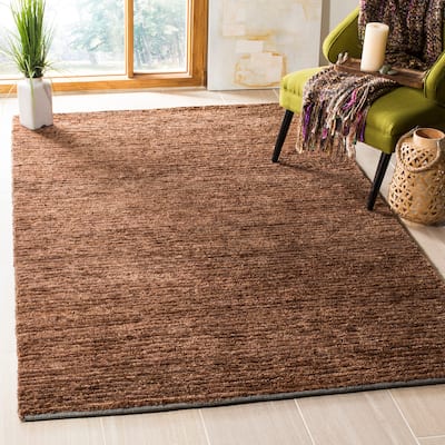 SAFAVIEH Hand-knotted Organica Zumrud Casual Jute Rug