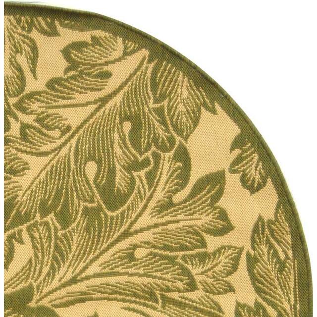 SAFAVIEH Courtyard Bettyjane Tropical Leaves Indoor/ Outdoor Area Rug