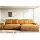 preview thumbnail 43 of 59, Transitional Luxe Upholstered Living Room Sectional 106.7 inch Ginger - Right Facing