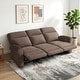 preview thumbnail 114 of 118, MCombo 64.6" Wall Hugger Power Loveseat Fabric Recliner Sofa with USB Ports