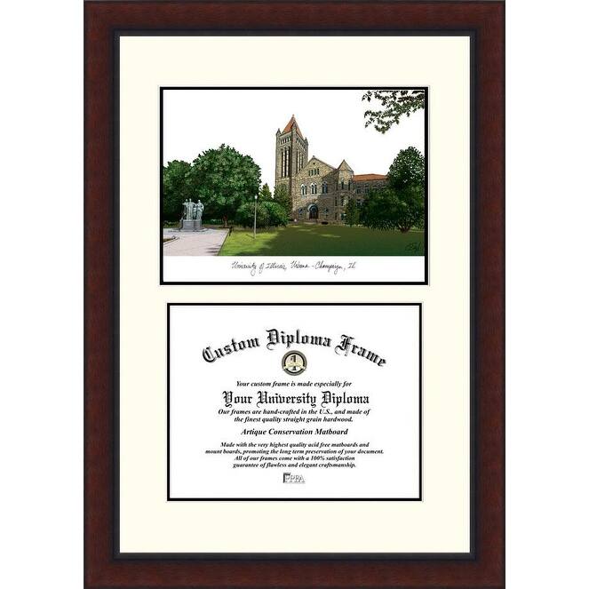 University of Illinois, Urbana-Champaign 11w x 8.5h Legacy Scholar Diploma Frame
