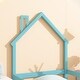 preview thumbnail 6 of 6, Twin Size Pine Wood Platform Bed Frame with House-Shaped Headboard Floor Bed with Full-Length Guardrails, Light Blue