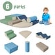 preview thumbnail 4 of 5, 6 in 1 Soft Climb and Crawl Foam Play set , Kids Indoor Active Play Structure