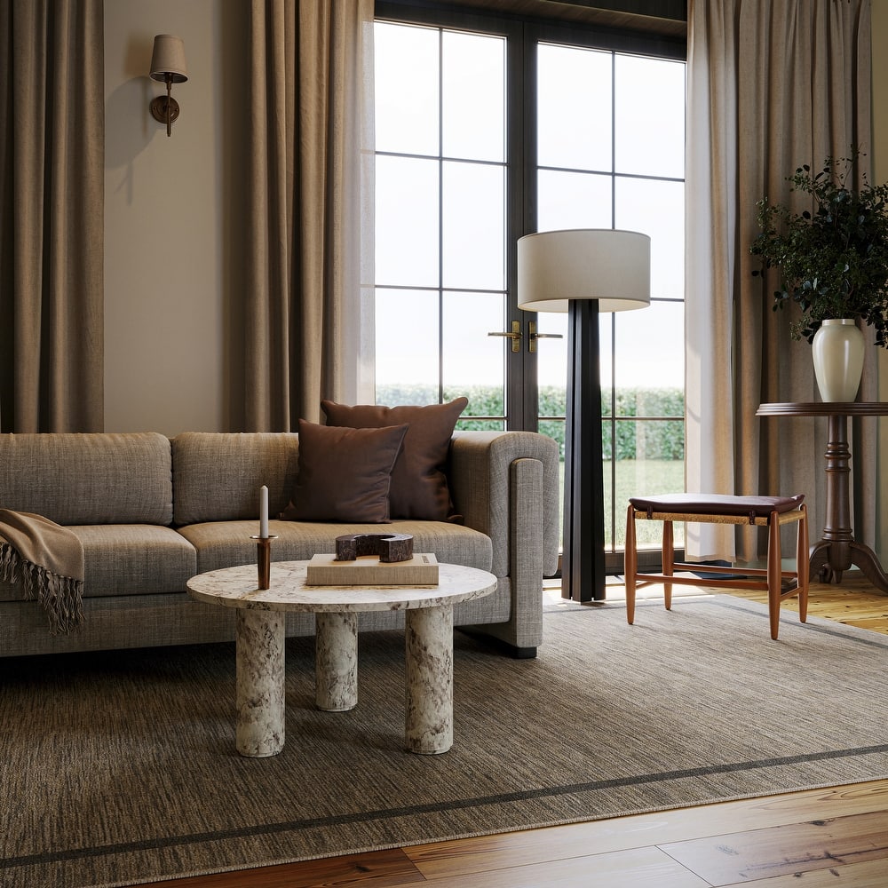 Nate Berkus Hanover Modern Bordered Washable Area Rug