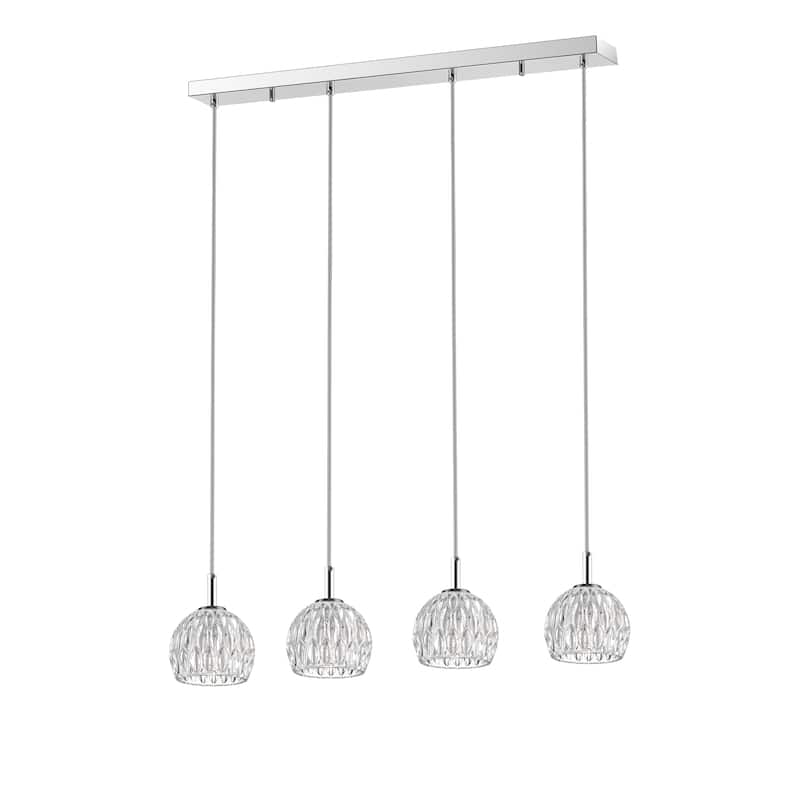 SAFAVIEH Lighting Mura Pendant - 30.5"x4.5"x11.25-79.25" - Antique White - 31Wx5Dx79H