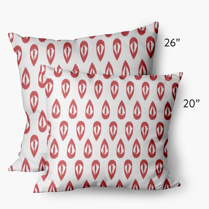 Ikat Tears Indoor/Outdoor Throw Pillow