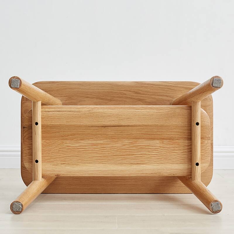GDFStudio - Lanaster Mid-Century Modern Solid Wood Storage Bench with Shoe Rack & Coat Hanger for Entryway and Living Spaces