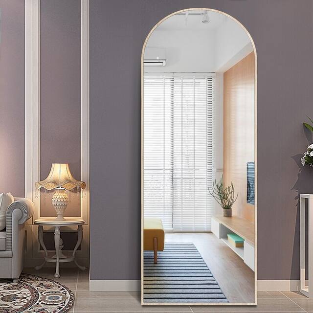 Arched Top Full-length Freestanding/ Leaning/ Hanging Wall Mirror